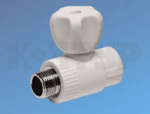 PPR Кран НР D20-1/2 мини КОНТУР PPR Кран НР D20-1/2 мини КОНТУР