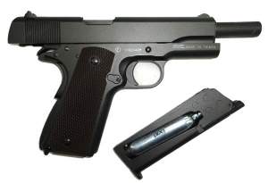 Пневматический пистолет KWC Colt 1911 KMB-76 AHN full metal BLOWBACK