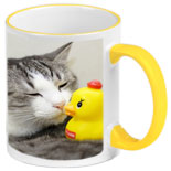 Чашка цветная с печатью