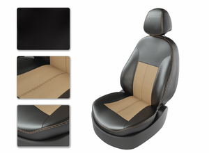 Чехлы CarFashion для сидений HYUNDAI SOLARIS HB разд черный/бежевый/черный 21168616 Чехлы CarFashion для сидений HYUNDAI SOLARIS HB разд черный/бежевый/черный 21168616