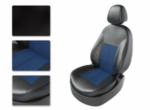 Чехлы CarFashion для сидений VW GOLF V черный/синий/синий 35058655 Чехлы CarFashion для сидений VW GOLF V черный/синий/синий 35058655