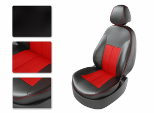 Чехлы CarFashion для сидений VW JETTA 6 Trendline 11-14 черн/красный/красный 35118633 Чехлы CarFashion для сидений VW JETTA 6 Trendline 11-14 черн/красный/красный 35118633