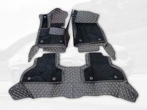 Коврики 5D из экокожи для Mercedes-Benz ML W166 (2011-2015) черный/бежевый 70250
