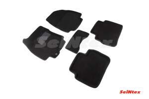 Коврики в салон текстильные SeiNtex 3D NISSAN TIIDA (2007-2015) черные Коврики в салон текстильные SeiNtex 3D NISSAN TIIDA (2007-2015) черные
