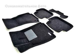 Коврики салона текст. 3D euro-std SKODA Kodiaq (2017-) (БЕЖ) (EMC3D) C3