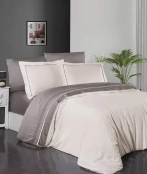 Постельное бельё First Choice Deluxe Satin Serenity Ivory & Mink