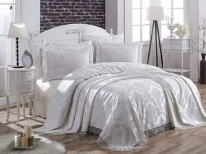 Покривало на ліжко Gardine's Diana Молочний