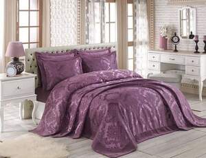 Покривало на ліжко Gardine's Ezgi Фіолетовий