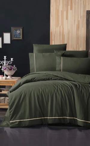 Постільна білизна ранфорс First Choice Alisa Dark Green