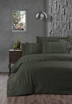 Зелена постільна білизна First Choice Gala Dark Green