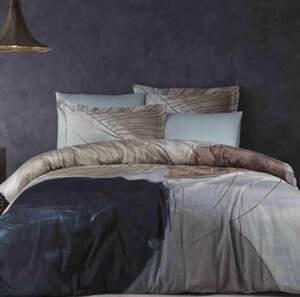 Постільна білизна сатин TIVOLYO HOME Galaxy євро розмір