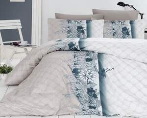 Сімейна постільна білизна із сатину First Choice Dafne Vizon