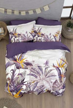 Постільна білизна First Choice 3D Satin Digital Series Palm Garden