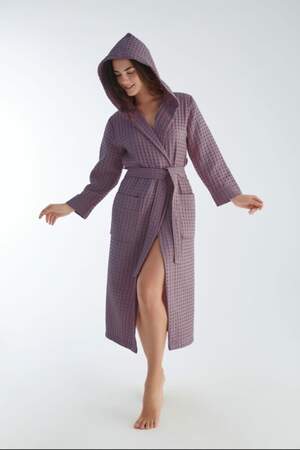 Жіночий вафельний халат Nusa 4160