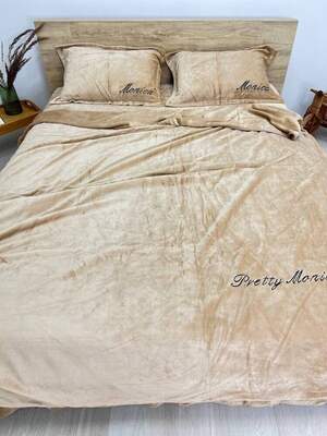 Велюрова постільна білизна Monica євро розмір Велюрова постільна білизна Monica євро розмір