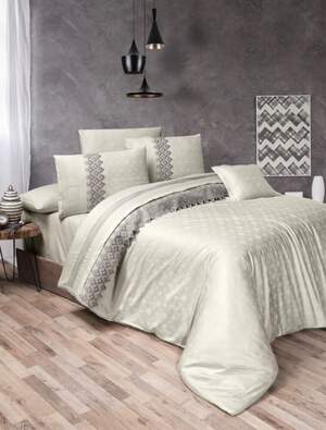 Однотонна сатинова постільна білизна First Choice