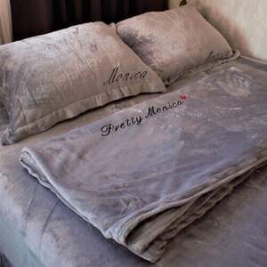 Велюрова постільна білизна Monica євро розмір