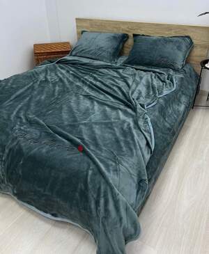 Велюрова постільна білизна Monica євро розмір