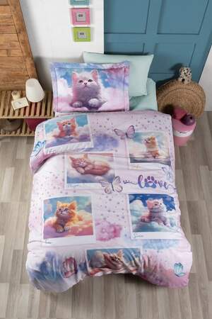 Подростковое постельное белье First Choice Exclusive Digital Ranforse Cute Cats Подростковое постельное белье First Choice Exclusive Digital Ranforse Cute Cats