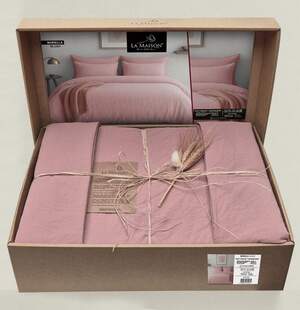Постільна білизна бавовна La Maison Stonewashed 200 х 220 см Mariella Blush