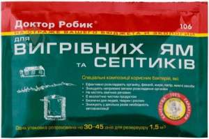 Доктор Робик 106 для выгребных ям 75г