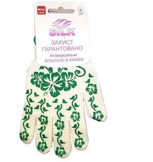 Рукавички садові, білі (упак, 10 пар)