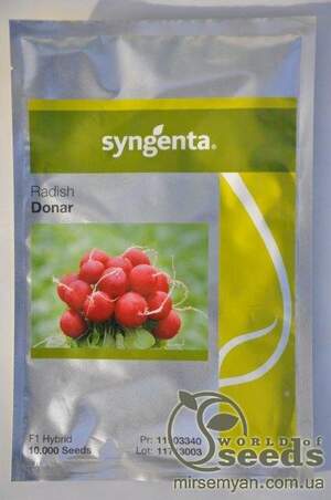 Редис Донар (Donar)F1 10 000 насінин, Syngenta Редис Донар (Donar)F1 10 000 насінин, Syngenta