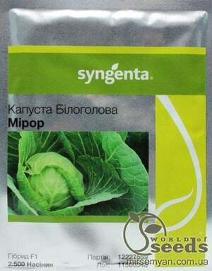 Капуста білокачанна ультраранна Мірор F1 2500 насінин. Syngenta Капуста білокачанна ультраранна Мірор F1 2500 насінин. Syngenta