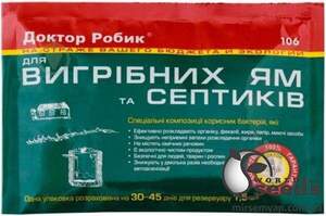 Доктор Робік 106. Засіб для вигрібних ям та септиків. Доктор Робік 106. Засіб для вигрібних ям та септиків.