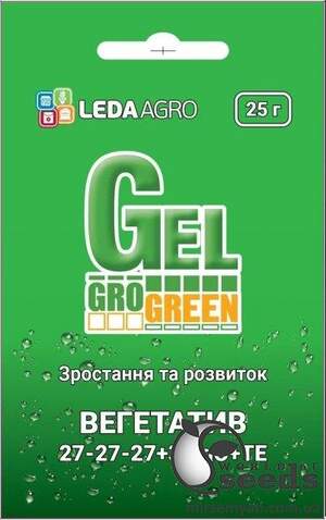 Добриво ГроГрін Гель Вегетатив (GroGreen Gel Vegetative) NPK 27-27-27+МЕ 25 г Добриво ГроГрін Гель Вегетатив (GroGreen Gel Vegetative) NPK 27-27-27+МЕ 25 г