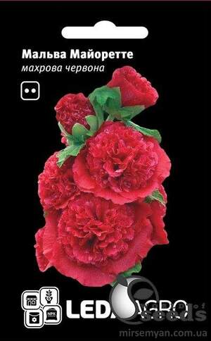 Мальва Майоретте червона, махрова 0.2 г Мальва Майоретте червона, махрова 0.2 г