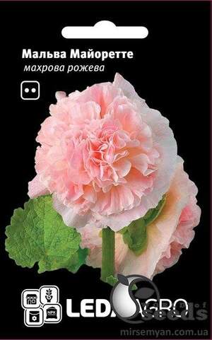 Мальва Майоретте рожева, махрова 0.2 г Мальва Майоретте рожева, махрова 0.2 г