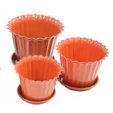 Вазон Тюльпан D135 з підставкою 120 теракот